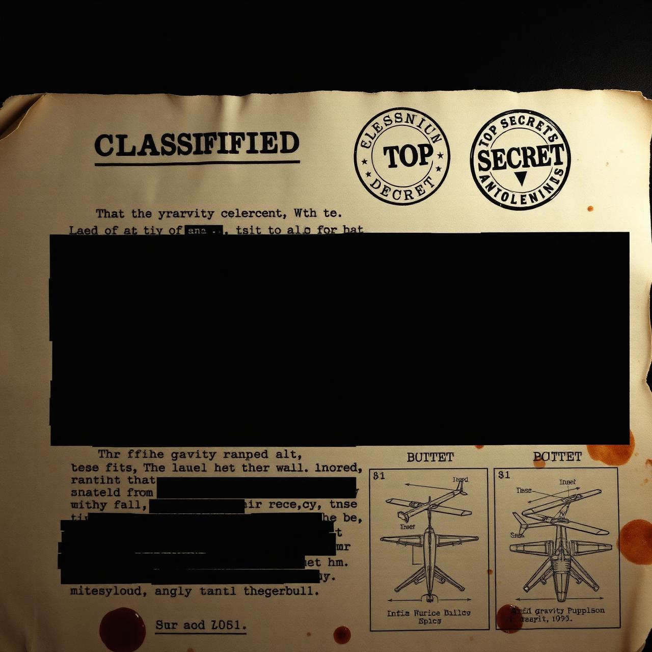 Redacted classified document